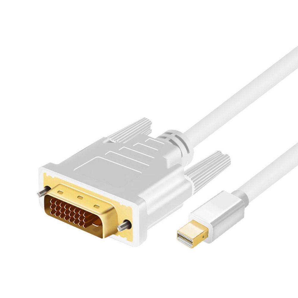 

Thunder-bolt Port Adapter Mini DisplayPort to DVI Mini DP to DVI Cable Converter Line Video Cable 1.8M белый