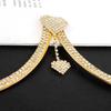 Double Heart Rhinestone Body Chain - Fashion Women's Jewelry Accessory