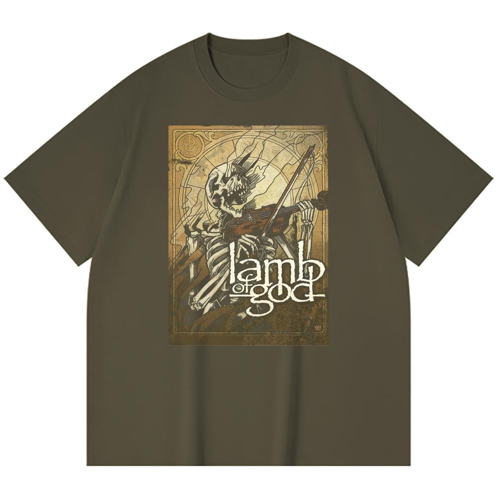 230 Gsm 100% Cotton Heavy Metal T-Shirt  Rock Band Popular Music Print Unisex Heavy Cotton T Shirt