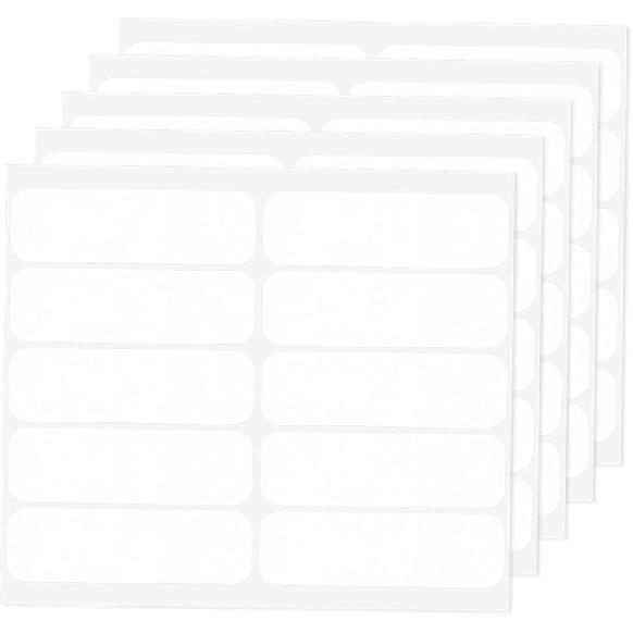 Personalized Iron On Name Labels No-Iron Fabric Labels for School, Daycare, Nursing Care, Toys, Pack of 50 (3/5" X 2")