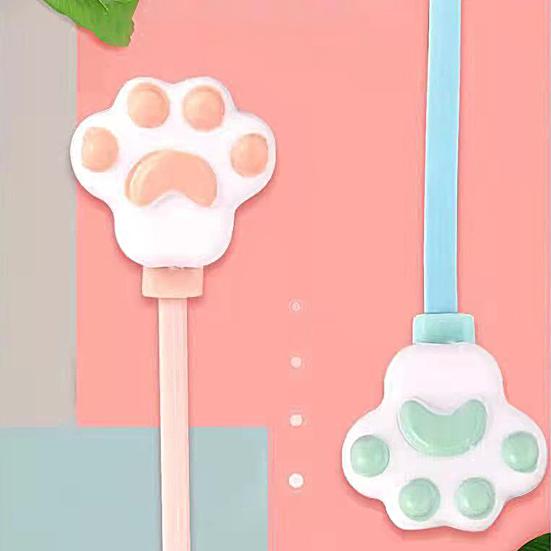 Wired Earbud High Fidelity Deep Bass Lightweight Cartoon Cat Paw 3.5mm Stereo Sports In-ear Earbud with Microphone for Doing Sports