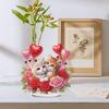 Acrylic Special Shape Cat Love Balloon Rhinestones Desktop Ornaments 5D DIY Diamond Art Tabletop Decorations Bedroom Table Decor