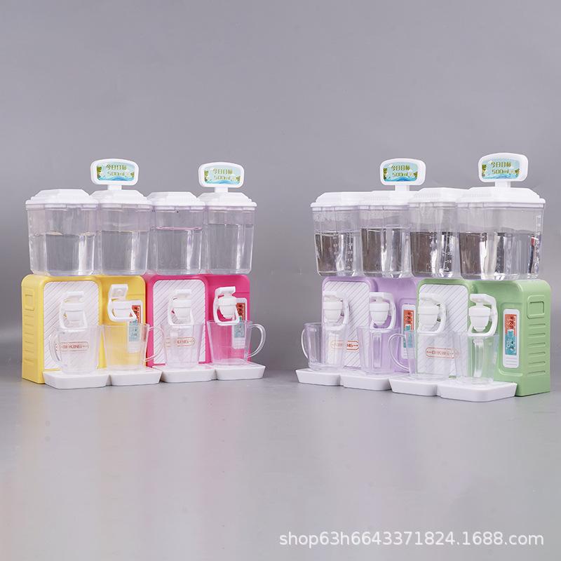 Mini Simulation Water Dispenser Drinkable Water Summer Toy Direct Drinking Machine Beverage Machine Play House Doll House Model Ornament