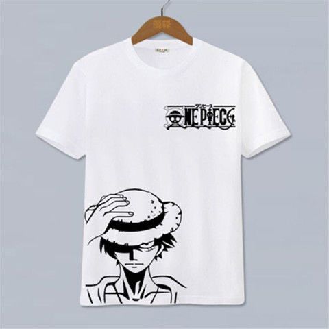 One Piece Luffy Ace Anime Tshirt Peripheral Cotton Tshirt Unisexs and Womens Cartoon Shortsleeved Y2K Street Tops Clothing 2026