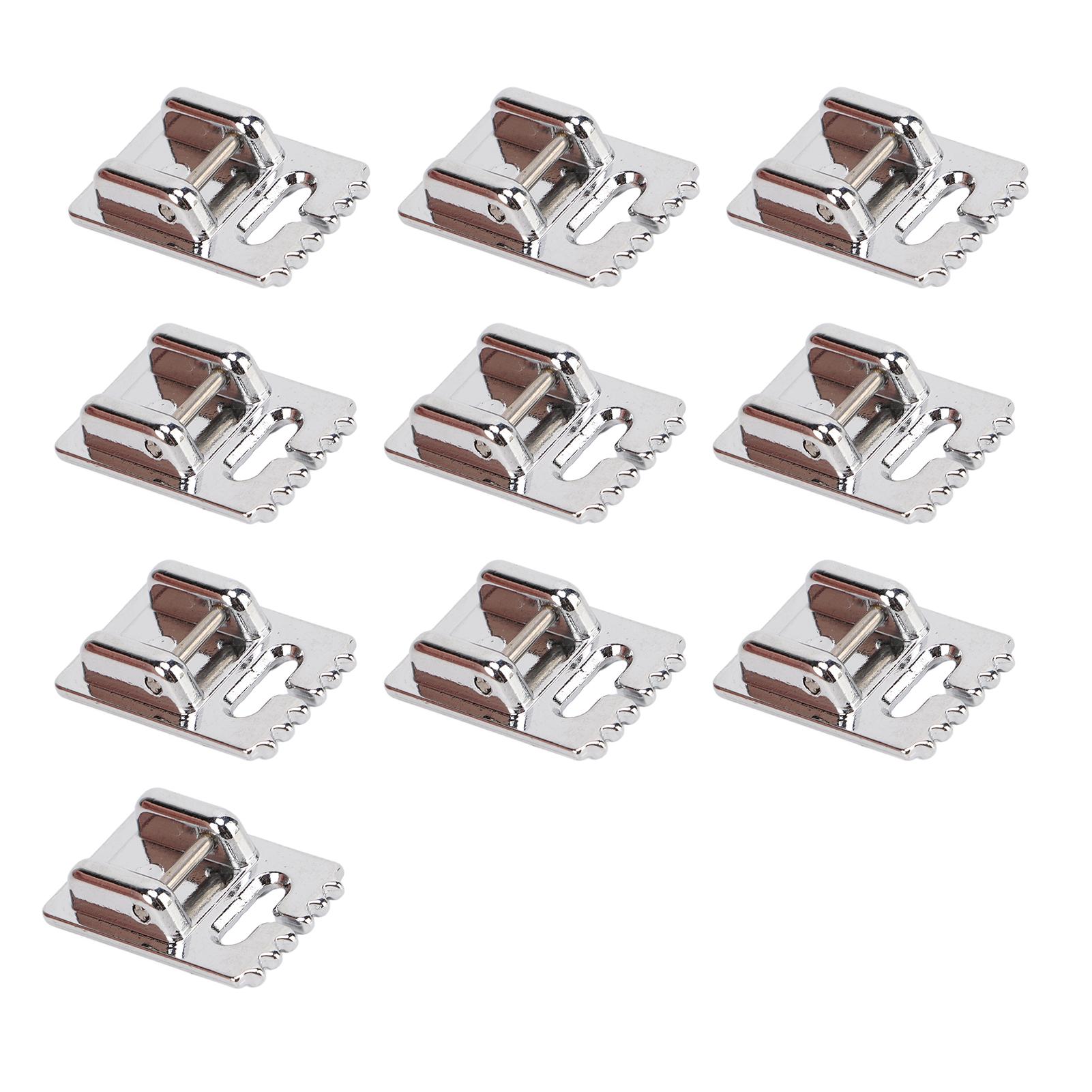 

10 шт. Лапка для защипа, 5 7 9 канавок, прочная, глянцевая поверхность, без заусенцев, нержавеющая сталь, швейная машина