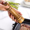 1PC Manual 5 inch 8 inch 10 inch grinder; pepper grinder; oak wood; Sichuan pepper; freshly ground pepper powder; seasoning jar.