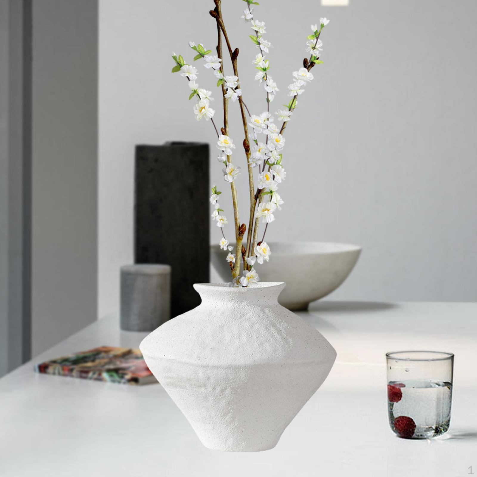 

Ceramic Floral Container, Nordic Aesthetic Pot, Decorative Piece for Bedroom Events Style A