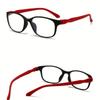 A Pair of Rectangular Frame Gradient Glasses Anti Slip Blue Light Shielding Suitable for Office and Casual Wear
