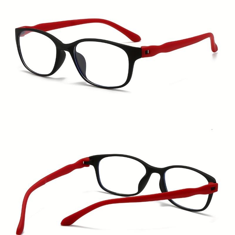 A Pair of Rectangular Frame Gradient Glasses Anti Slip Blue Light Shielding Suitable for Office and Casual Wear