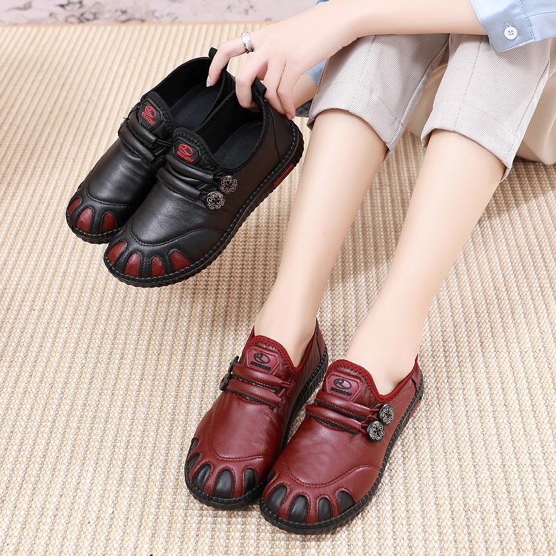 ****** and Autumn New ******* Old Cloth Shoes Women's Single Shoes Trendy Versatile Fashion Waterpro** Bottom