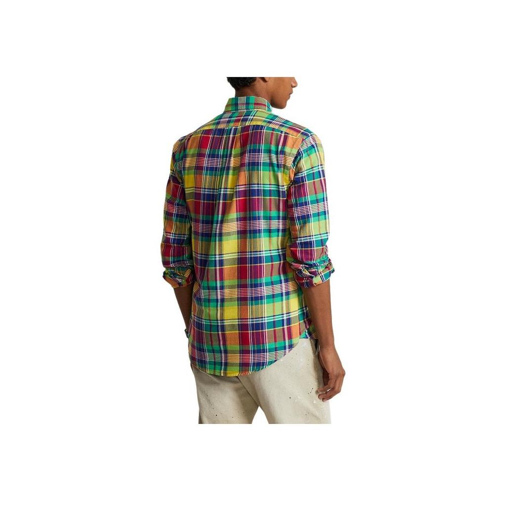 Polo Ralph Lauren Ss24 Plaid Logo Embroidered Single-Breasted Long Sleeve Shirt Men Shirts Multicolor MNPOWOV16823465-700