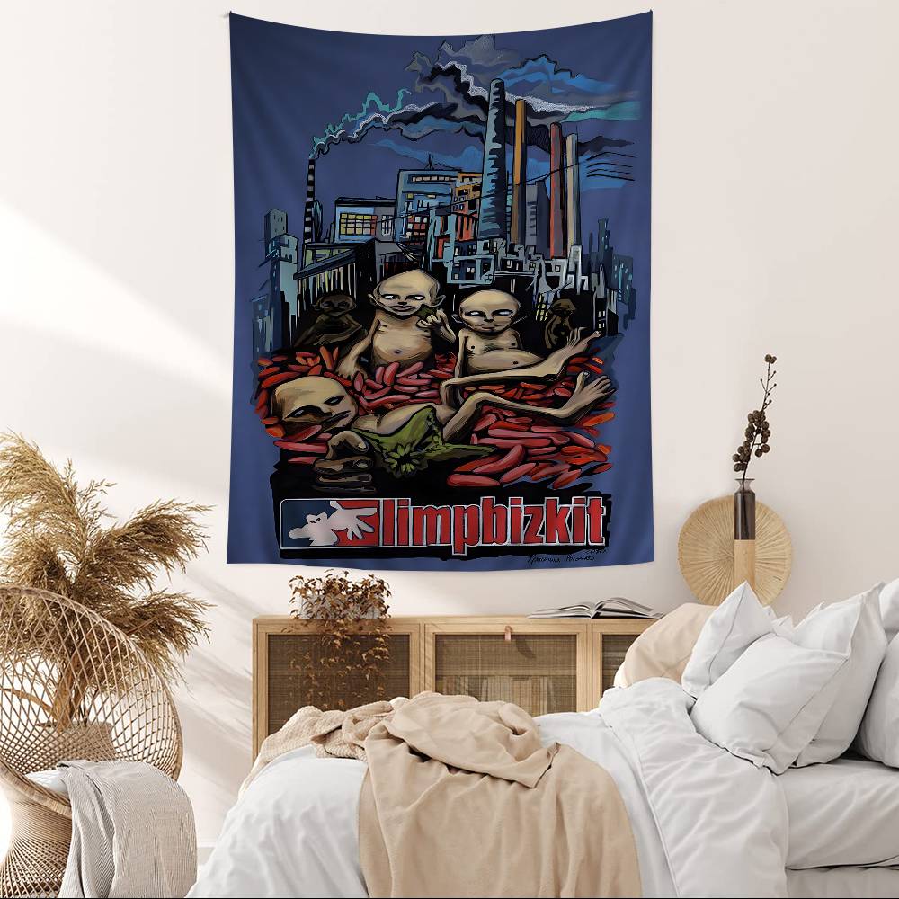 

Группа Limp Bizkit DIY Настенный Гобелен Подвесной Таро Хиппи Настенные Ковры Комната Домашний Декор 74x94cm(29x37in)