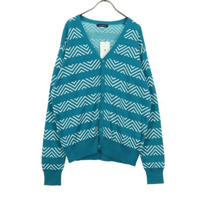 Cárdigan de punto de manga larga con cuello en V y patrón de jacquard URBAN RESEARCH sin usar para hombre Usado