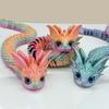 3D Printed Snake Egg Figurine Movable Joints Snake Eggshell Figure Fidget Toy Snake Egg with Articulated Snake Inside Desktop Decoration Ornament