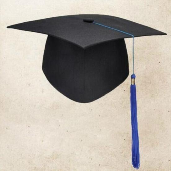 Mortarboard Tassels Solid Color Classic Design Square Board Breathable Decorative Comfortable Unisex Graduation Party Hierophant Hat Headwear