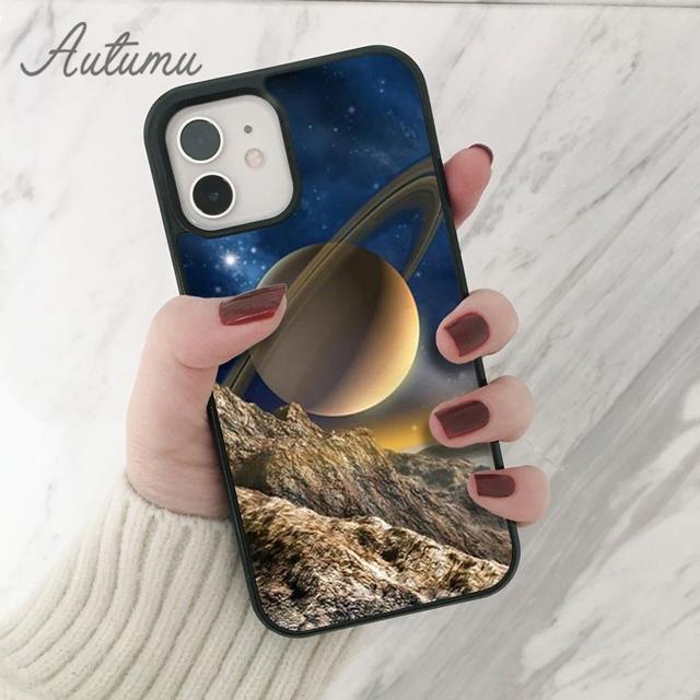Husă de telefon Sistemul Solar Saturn pentru iPhone 11 12 13 14 Pro Max mini X XR XS SE 2020 6S 7 8 Plus Samsung Galaxy S21 S22 carcasă