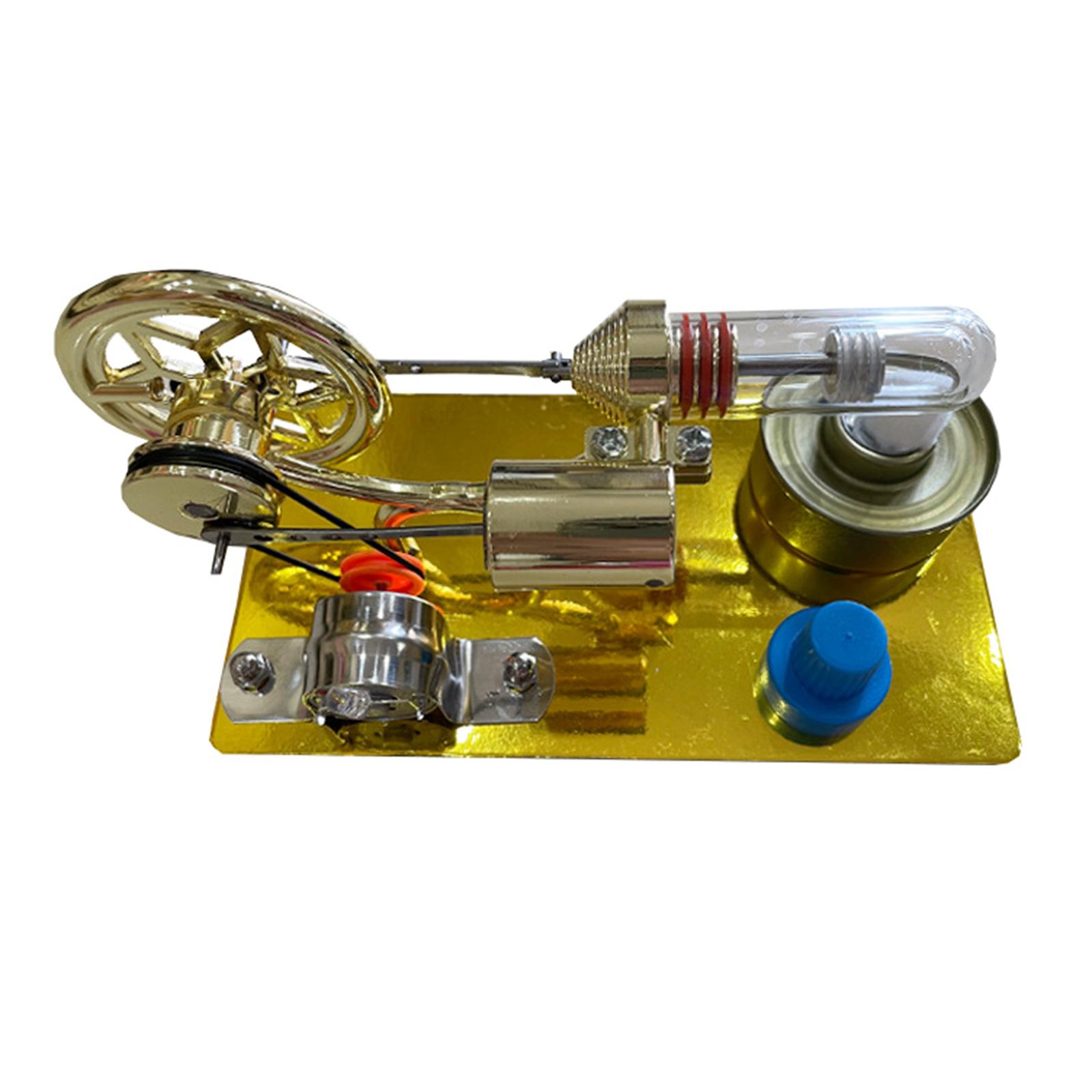 Low Temperature Stirling Engine Assembled Electricity Generator Heat Experiment