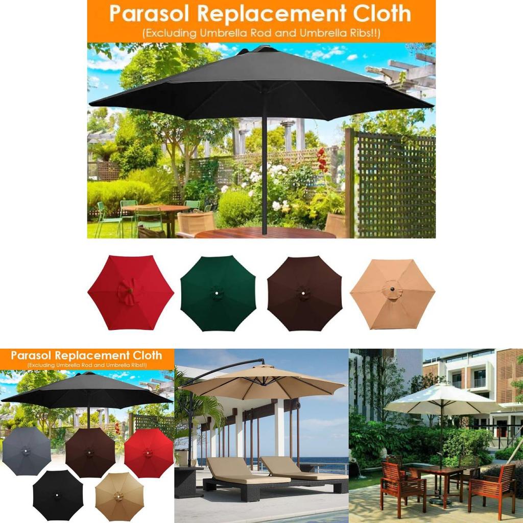 Guarda-Sol de Praia Versátil 210t Nylon Para Eventos ao Ar Livre Proteção Contra Chuva e Sol em Várias Cores