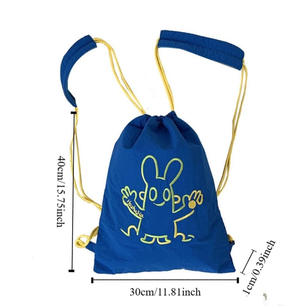 Lightweight Fitness Shoulder Bag Large Capacity Drawstring Fitness Bag  All-match