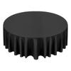 Black Round Tablecloths 6 Pack, 120 Inches In Diameter, Stain- & Wrinkle- Resistant, Machine Washable Table Clothes, Polyester Fabric Table Covers for
