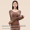 Women's Seamless Body Shaping Thermal Underwear Set - Slimming, Hip Lifting, Abdomen Flattening, Thin Autumn Clothes & Trousers