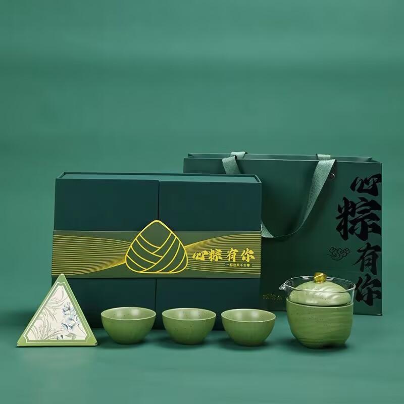 

Фестиваль Драконьих Лодок Цзунцзы Чашка Kuaike 1 Чайник 4 Чашки Портативная Портативная Подарочная Коробка Компания Креативные Мероприятия Подарки Бизнес Сувениры