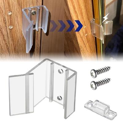 Travel Essential Sliding Mirror Door Latches Interior Hardware Sliding Mirrored Door Latches Set for Safety & Stability