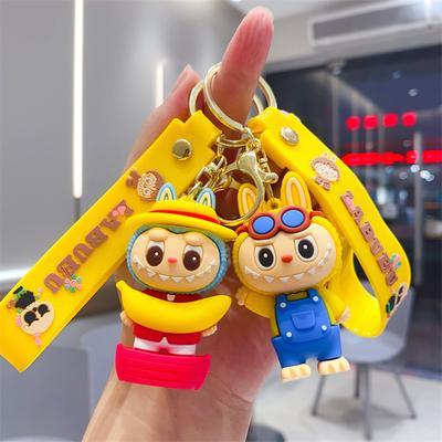 Pingente Fofo de Chaveiro Labub Casal Bolsa Carro Mochila Escolar Presente Brinquedo Infantil