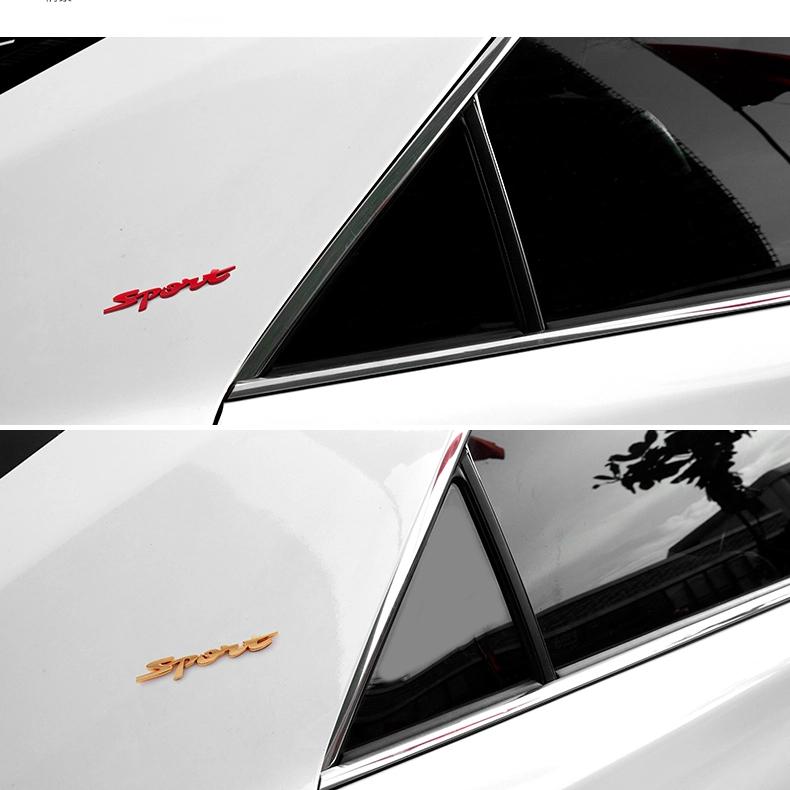 Auto dreidimensionale Sportversion Autoaufkleber Sport Englisch Metallaufkleber Kotflügel Seitenetikett Zieraufkleber Heckklappenetikett Modifikation