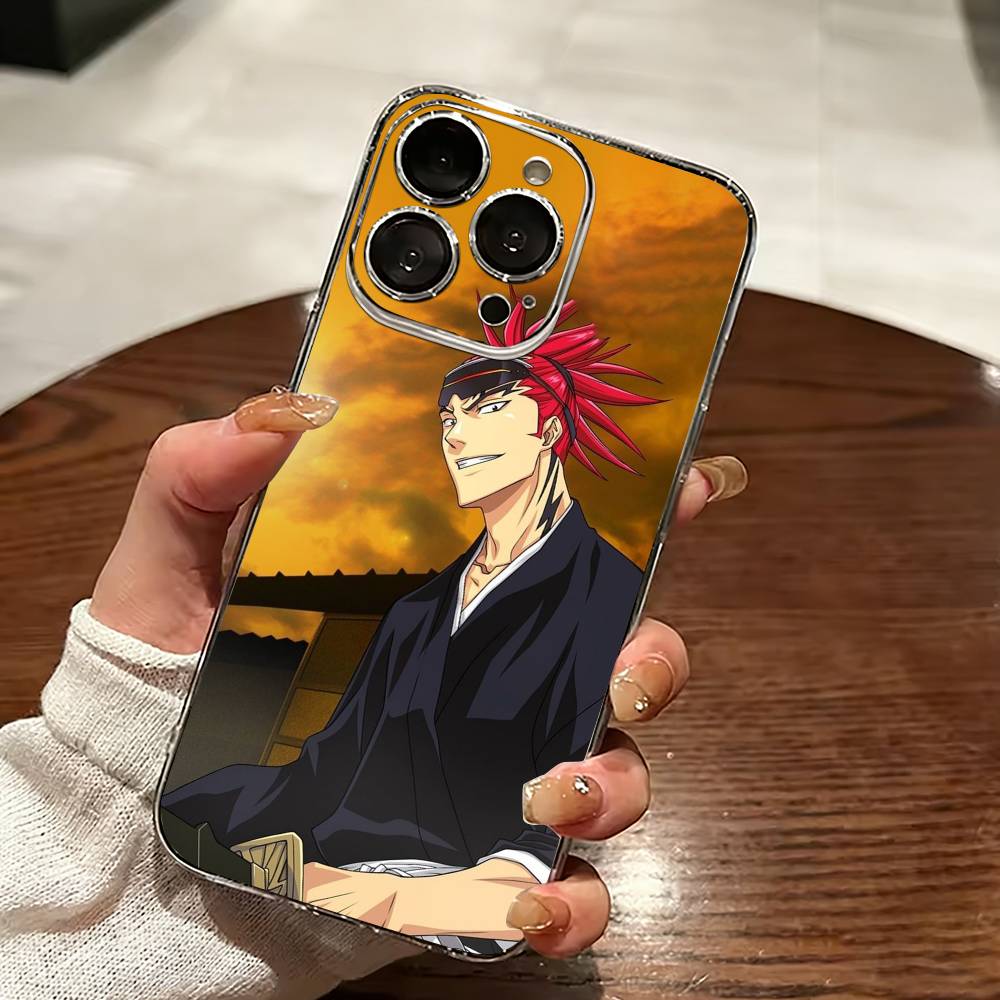 B-Bleachs K-Kurosaki-i Renji Phone Case For iPhone 17 16 15 14 13 12 11 Mini Pro Max Plus Transparent Cover iPhone14ProMax