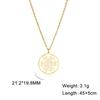 LIKGREAT Angel Seal Archangel Metatron Cube Double Layer Necklace Stainless Steel Sacred Geometry Pendant Amulet Jewelry Gift