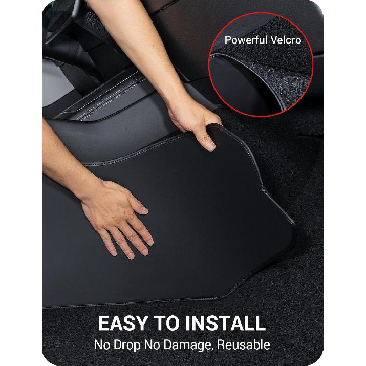 BASENOR 2025 2026 Tesla Model Y Center Console Side Anti-Kick Mats, Waterproof & Dust Resistant Protector Cover Front Seat For Model Y Juniper