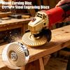Polishing Sanding Disc Wood Grinding Set for Angle Grinder, Carbon Steel Disc, DIY Compatible Grinder Woodworking Durable 4" And 4.5"