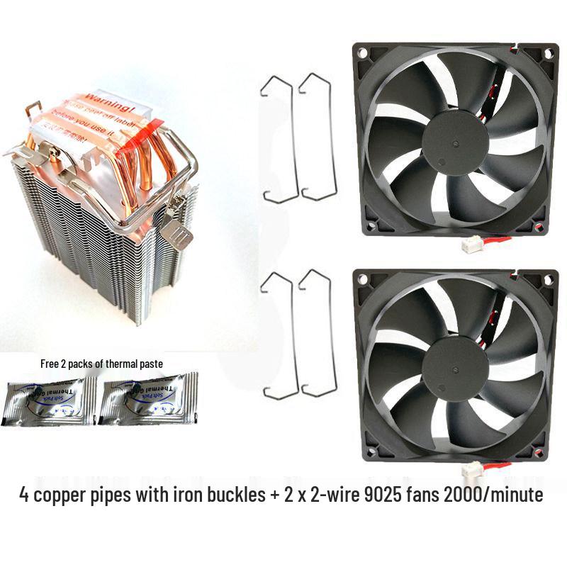 DIY CPU Cooler with 2-6 Pipe Semiconductor Refrigeration Heatsink Tower