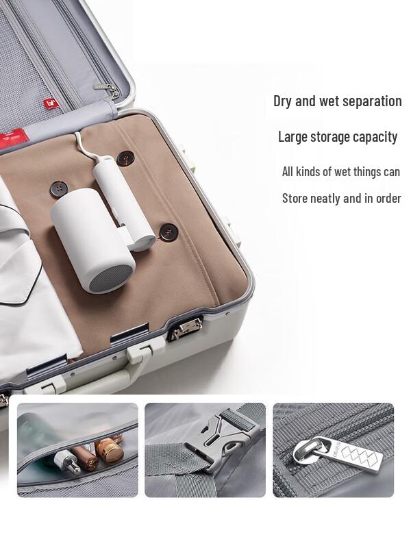 OIWAS Walker Series Upgraded Front-Opening Aluminum Frame Carry-On Luggage