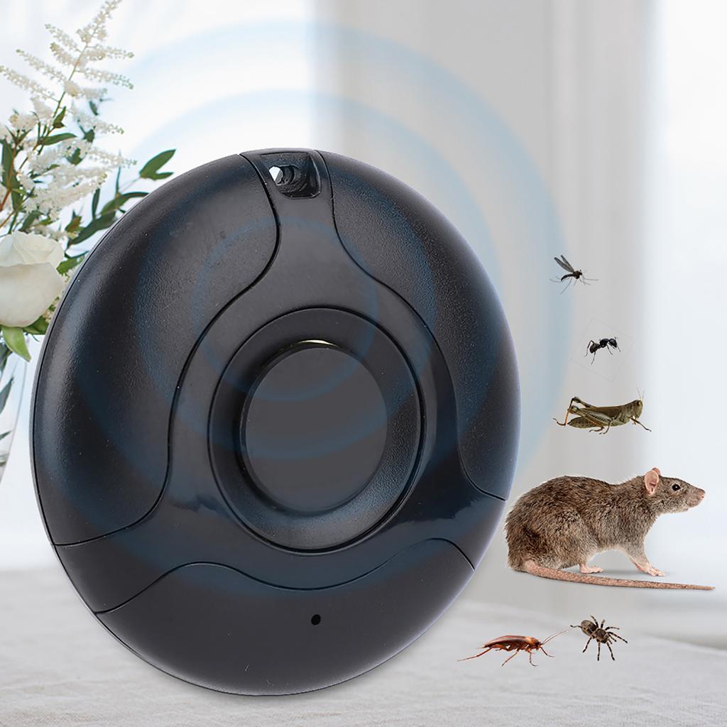New Portable USB Rechargeable Garden Mosquito Repellent Electronic Pest Drive(Black)