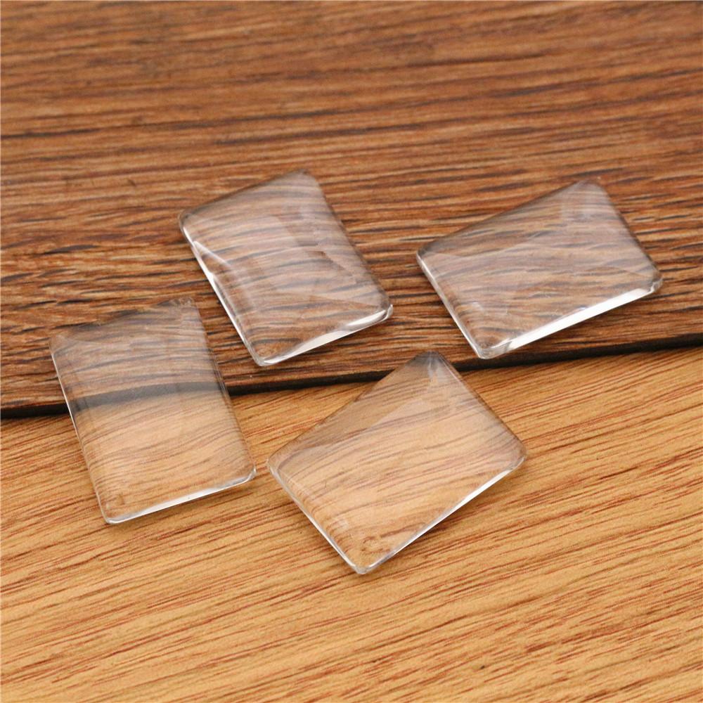 10x50mm 25x50mm 18x25mm 23x33mm 19x38mm 24x48mm Rectangle Flat Back Clear Glass Cabochon, High Quality,Wholesale Promotion