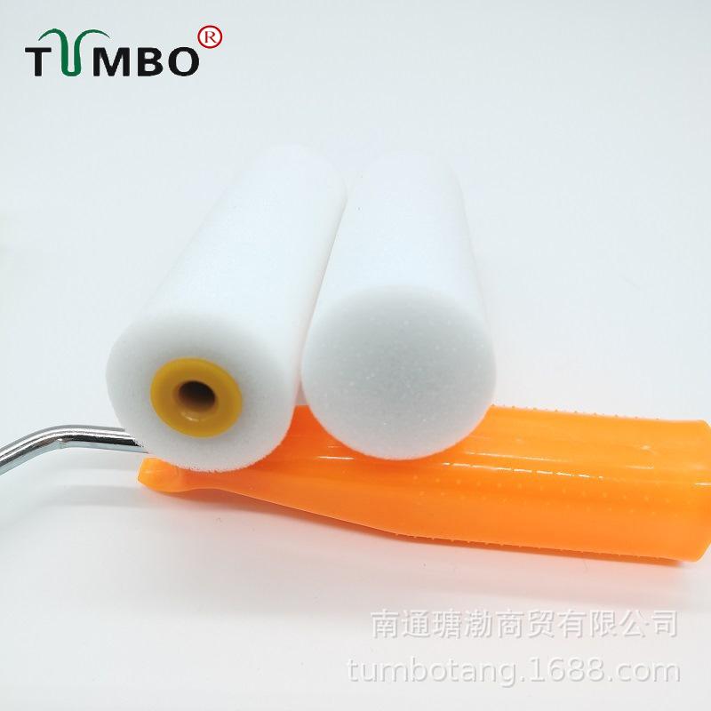 High-Density Water-Based Sponge Roller Brush for Paint, 2-inch & 4-inch Sizes, Ideal for Latex Paint and Hard-to-Reach Areas