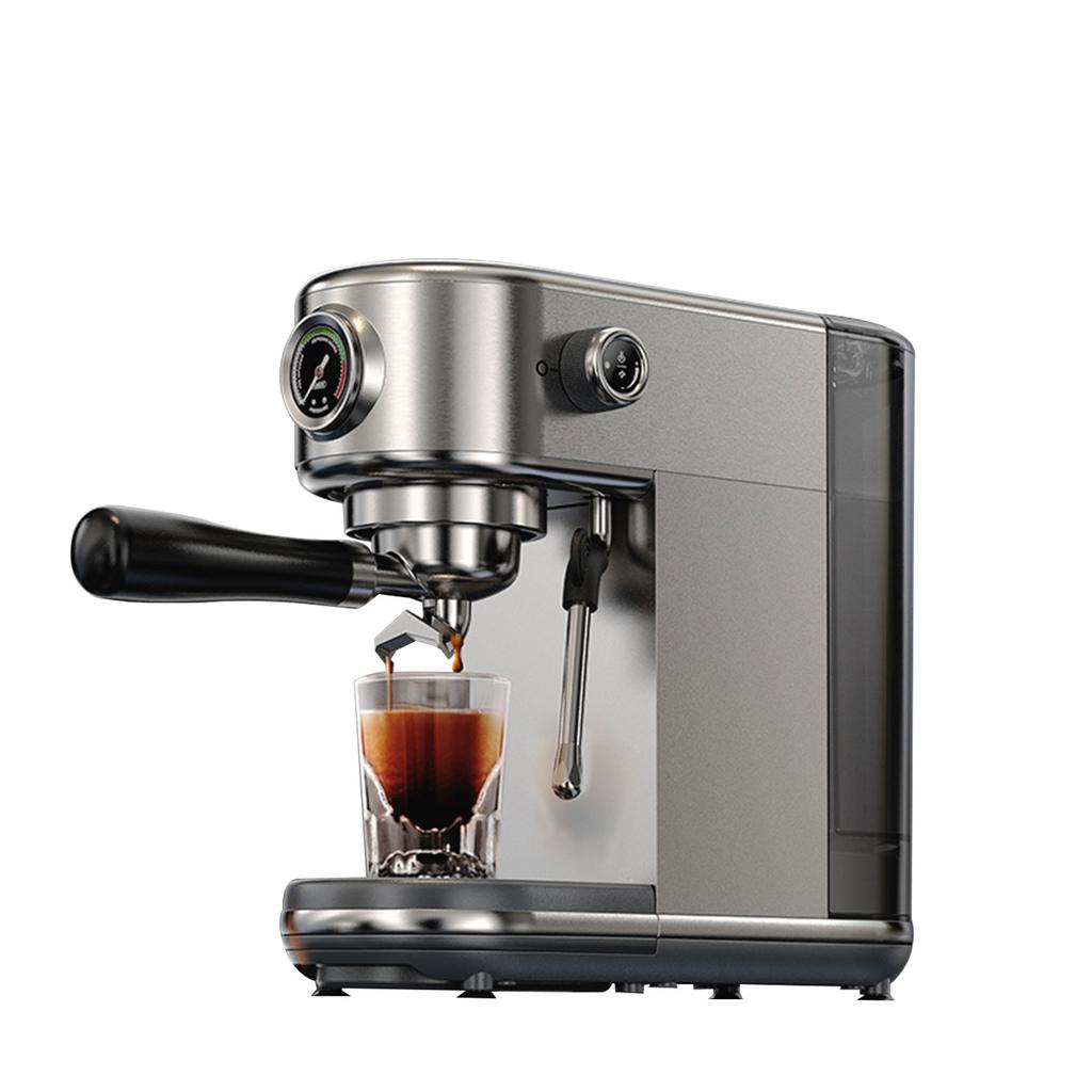 Semi automatic Coffee Machine Stainless Steel 20Bar Double Boiler Coffee Maker Steam Milk Frother with 10mm Steam Wand
