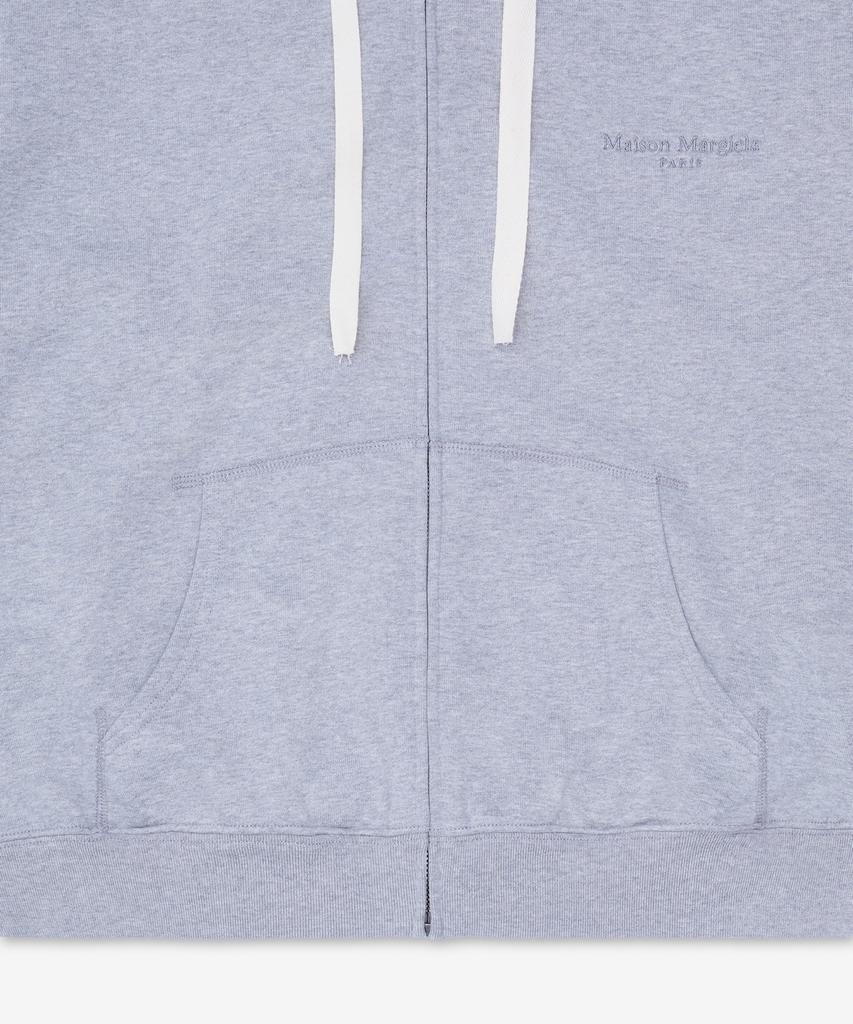 Drawstring Zip-Up Hoodie - Gray / S67Hg0024S25505858M