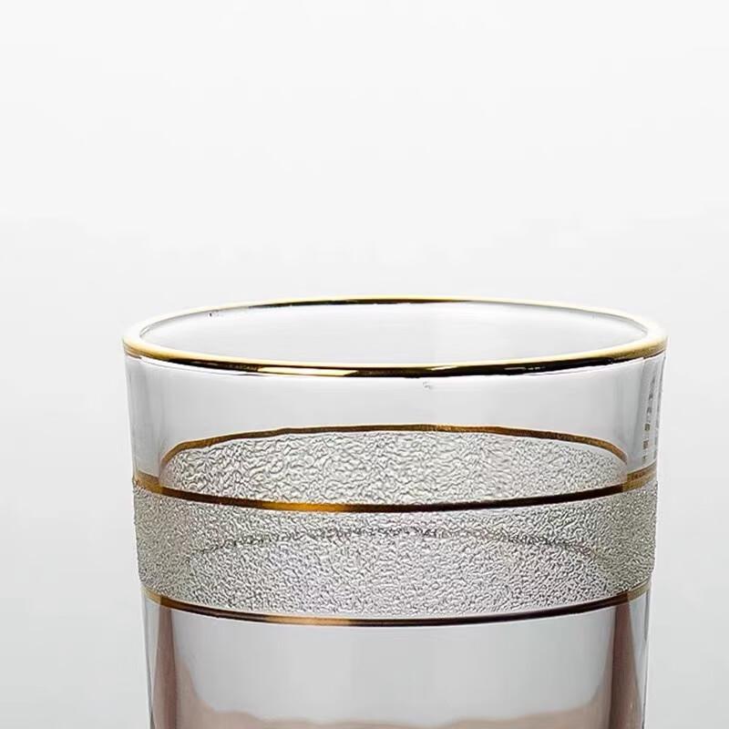 Taishun Goldrand-Glastumbler - 4er-Set