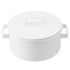 365methods YY-20C.W Enameled Casserole, 20cm, Induction Compatible, Oven Safe, Dishwasher Safe, White