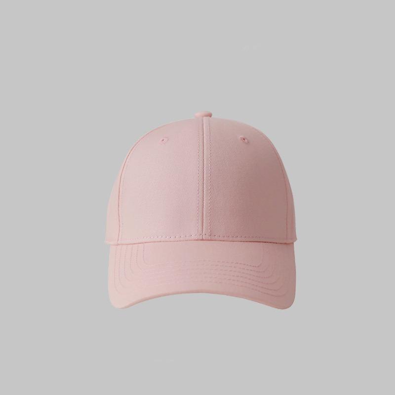 Classic Solid Color Hard Top Baseball Cap Men's Summer Pure Cotton Light Version High Top Sun Hat Children's Four-season Versatile Baseball Cap