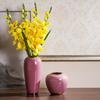 Europäische Rosa Vase Ornament für Trockenblumen - Kleine Frische Kreative Haus- und Esstischdekoration