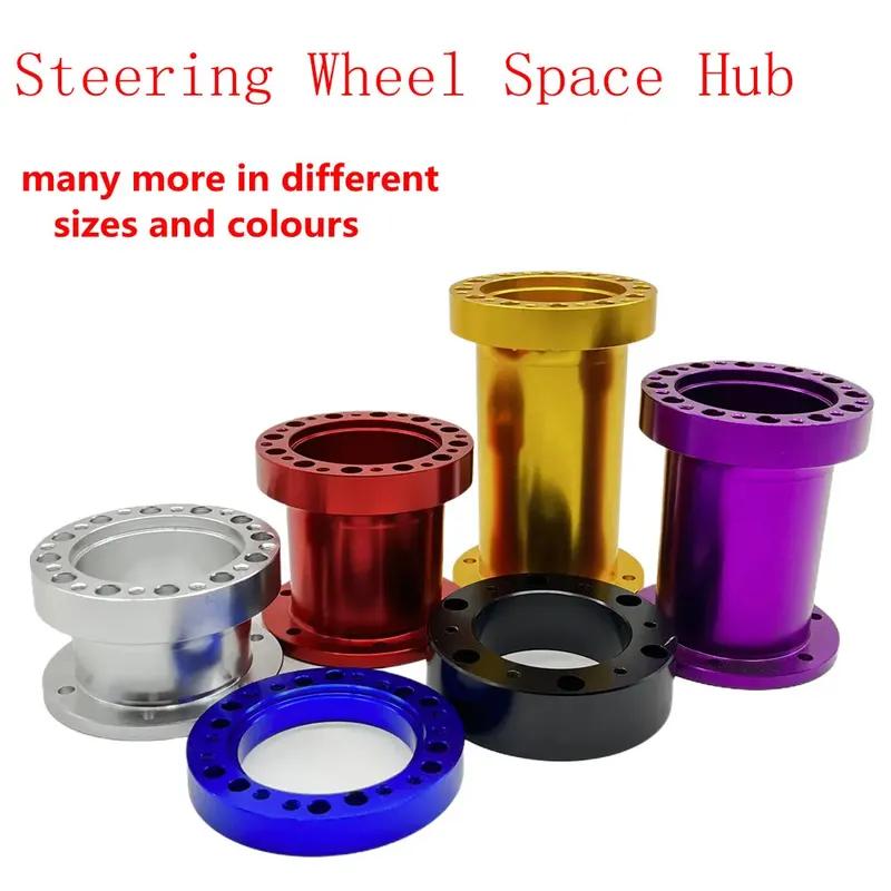 Universal Car Steering Wheel Hub Spacer 13/51/76/101/128MM Boss Kit Adapter Space Racing Game 13MM 0.5inch красный