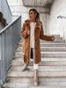 2024 Furry Long-Sleeved Lapel Women's Plush Coat - Autumn/Winter Collection.