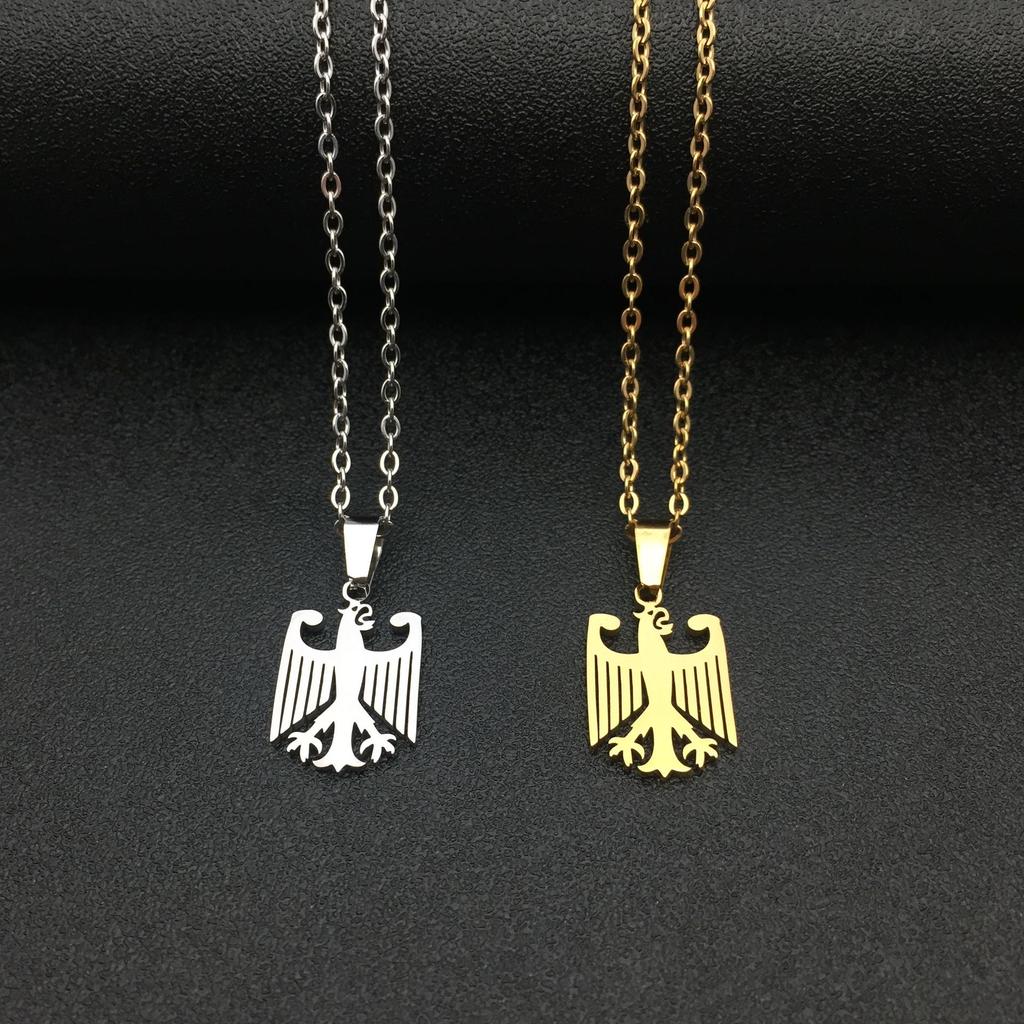 Stainless Steel German Eagle Necklace for Women - Simple and Stylish
