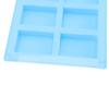 2Pcs Silicone Mold 6 Grids Heat Resistant Flexible Reusable Silicone Mold for Making Soaps Baking Cakes Muffins