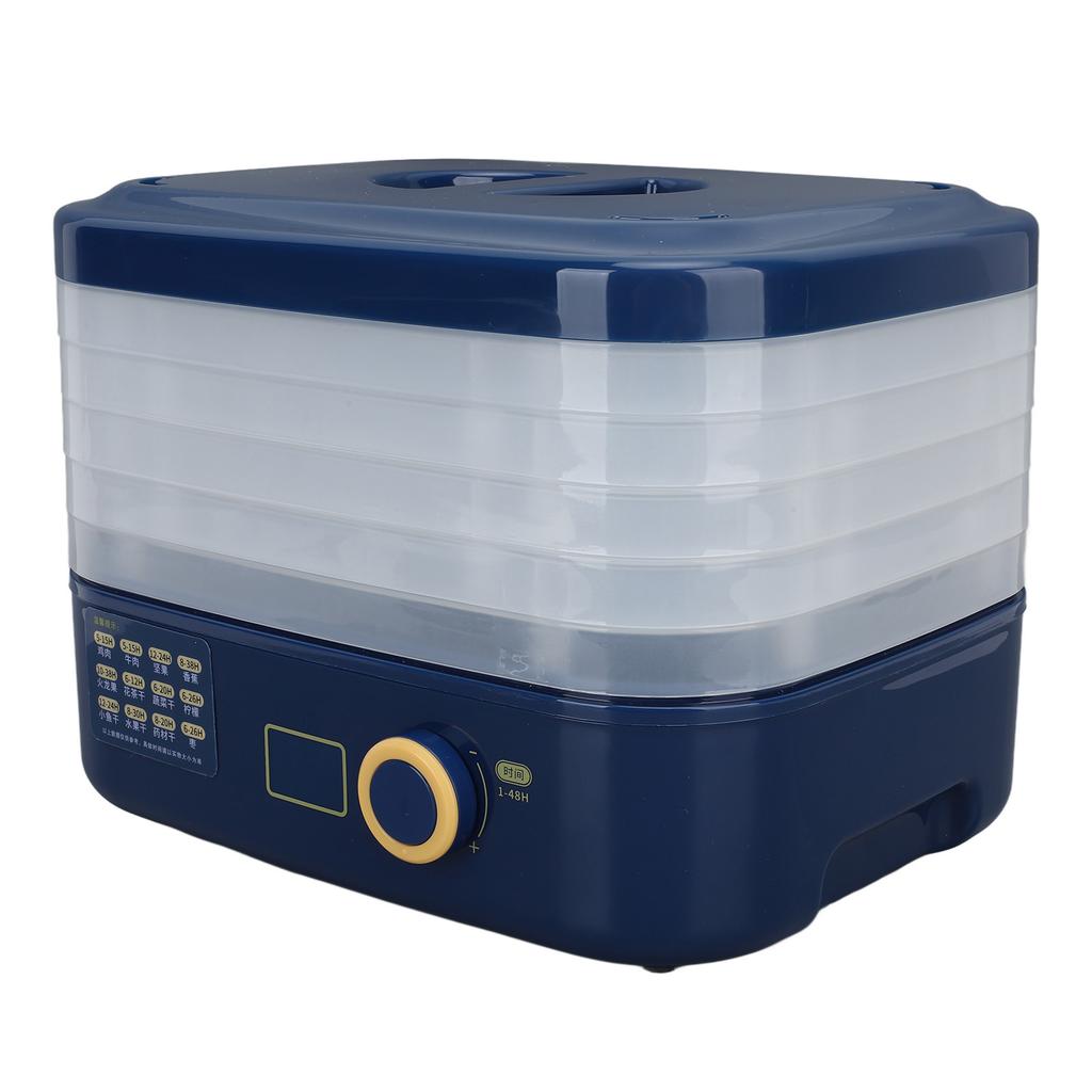 Food Dehydrator Machine Multifunctional 5 Tray 160W Efficient Dewatering Safe Fruit Dehydrator for