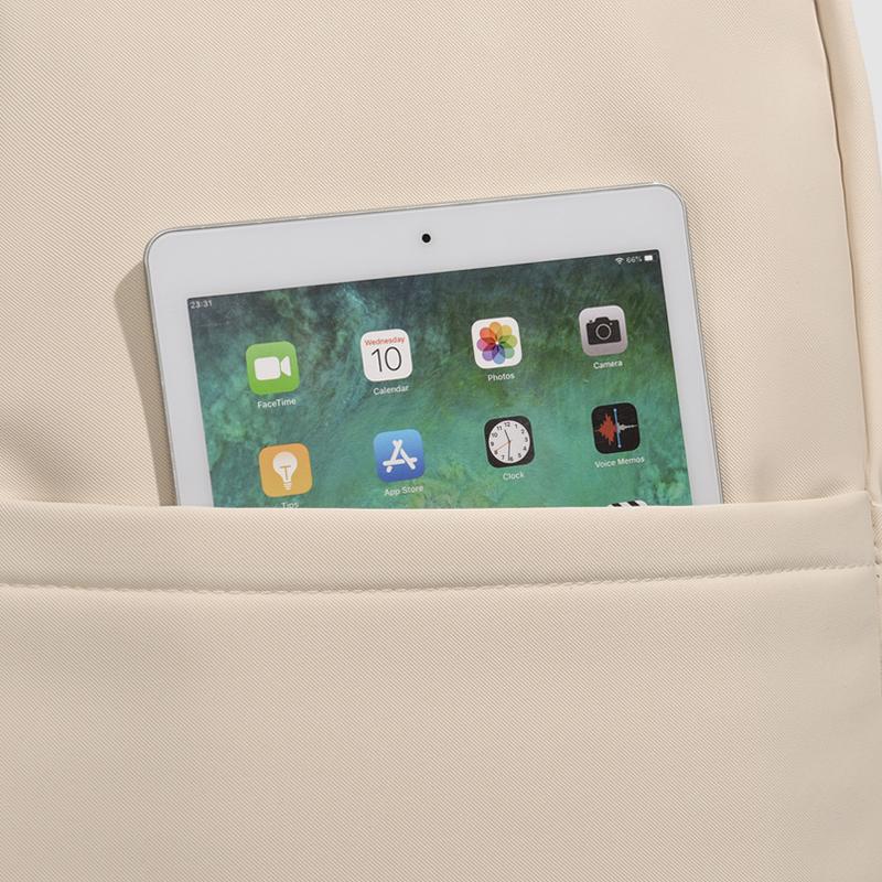 Women's Solid Color Backpack Student Large Capacity Schoolbag Commuter Backpack